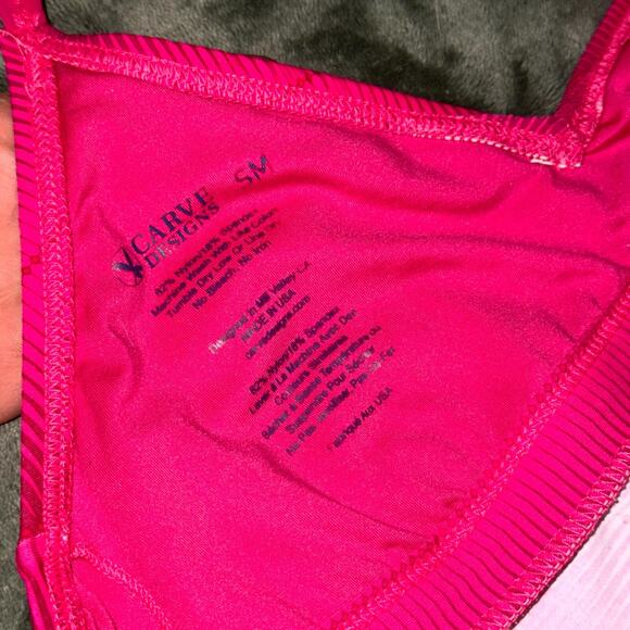 Carve Designs Dress Women Small Pink V-Neck Spaghetti Strap Activewear Dress - Picture 6 of 7